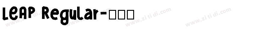 LEAP Regular字体转换